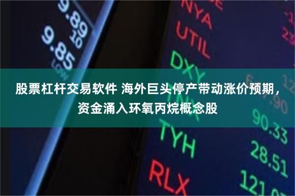 股票杠杆交易软件 海外巨头停产带动涨价预期，资金涌入环氧丙烷概念股