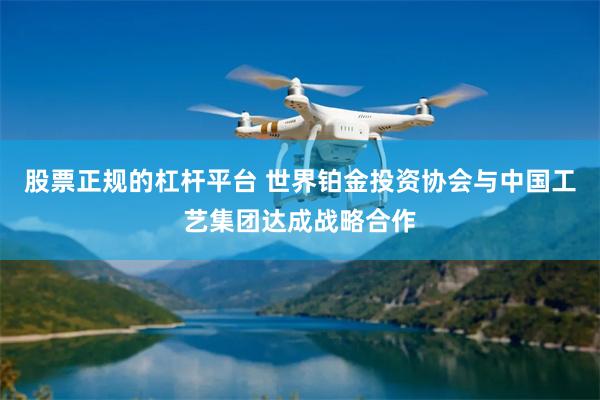 股票正规的杠杆平台 世界铂金投资协会与中国工艺集团达成战略合作