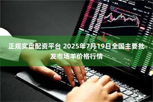 正规实盘配资平台 2025年7月19日全国主要批发市场羊价格行情