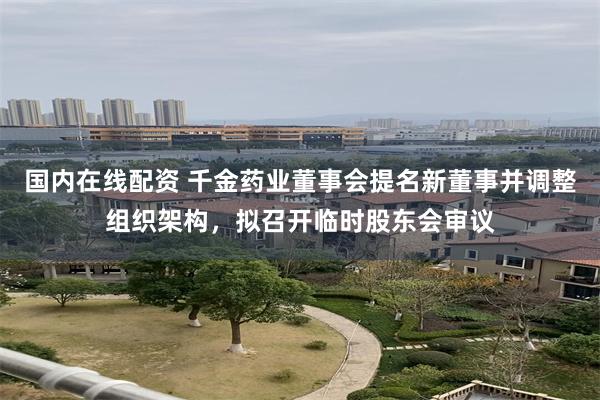 国内在线配资 千金药业董事会提名新董事并调整组织架构，拟召开临时股东会审议