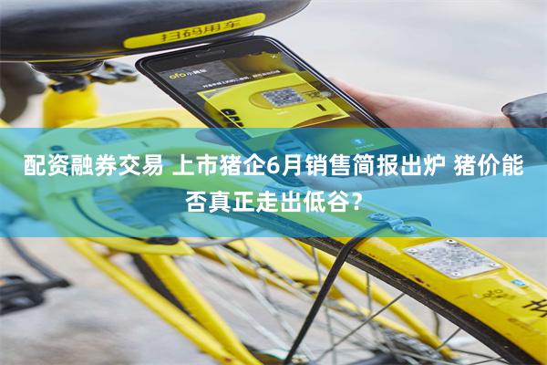 配资融券交易 上市猪企6月销售简报出炉 猪价能否真正走出低谷？