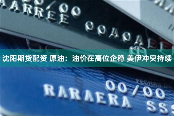 沈阳期货配资 原油：油价在高位企稳 美伊冲突持续