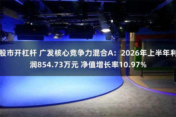 股市开杠杆 广发核心竞争力混合A：2026年上半年利润854.73万元 净值增长率10.97%