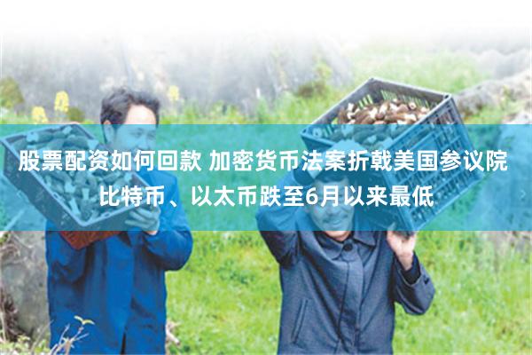 股票配资如何回款 加密货币法案折戟美国参议院 比特币、以太币跌至6月以来最低