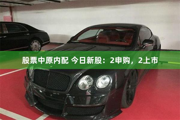 股票中原内配 今日新股：2申购，2上市