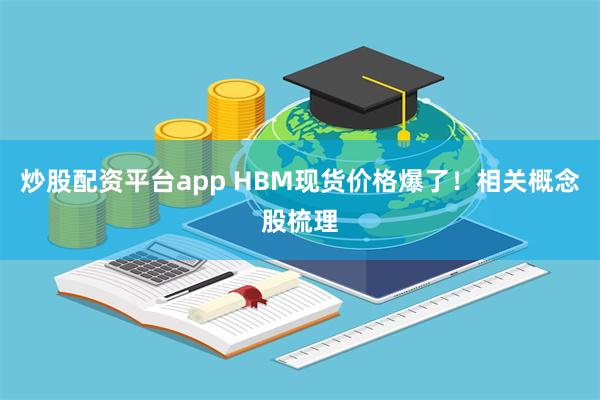 炒股配资平台app HBM现货价格爆了！相关概念股梳理