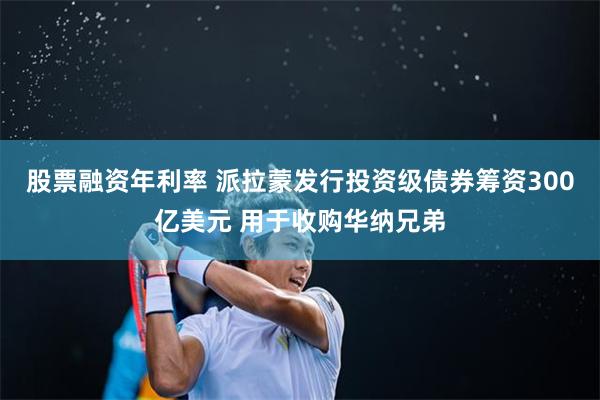 股票融资年利率 派拉蒙发行投资级债券筹资300亿美元 用于收购华纳兄弟